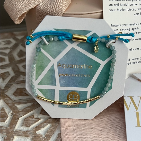 Gorjana Power Gemstone Bracelet Aquamarine - Picture 2 of 8